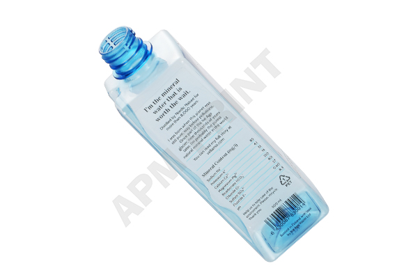 square plastic bottle print