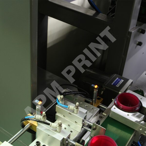 apm cnc102tp single color servo driven screen printer with thermoplastic ink printing