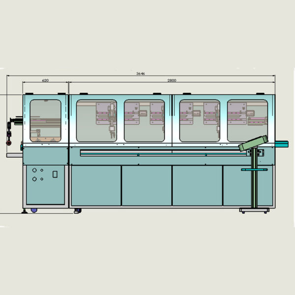 apm s104m automatic multi color screen printer with led and uv drying