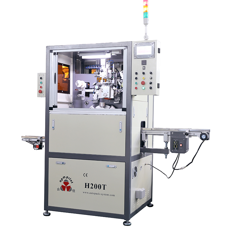 apm h200t automatic hot stamping machine for cap top printing